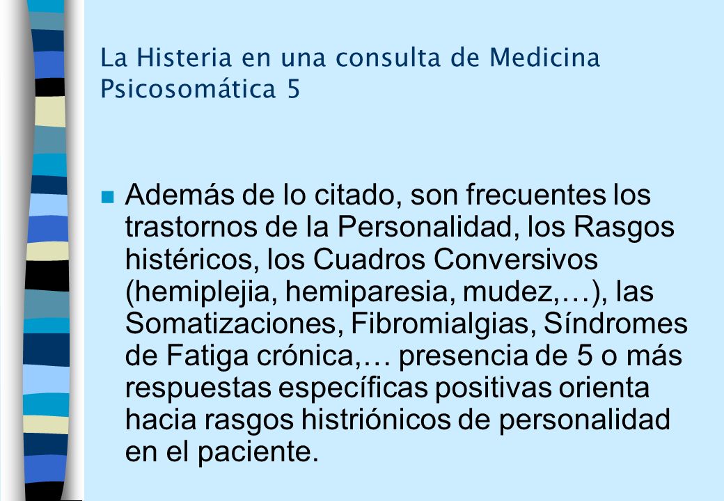 Personalidad trastorno la conversivo de